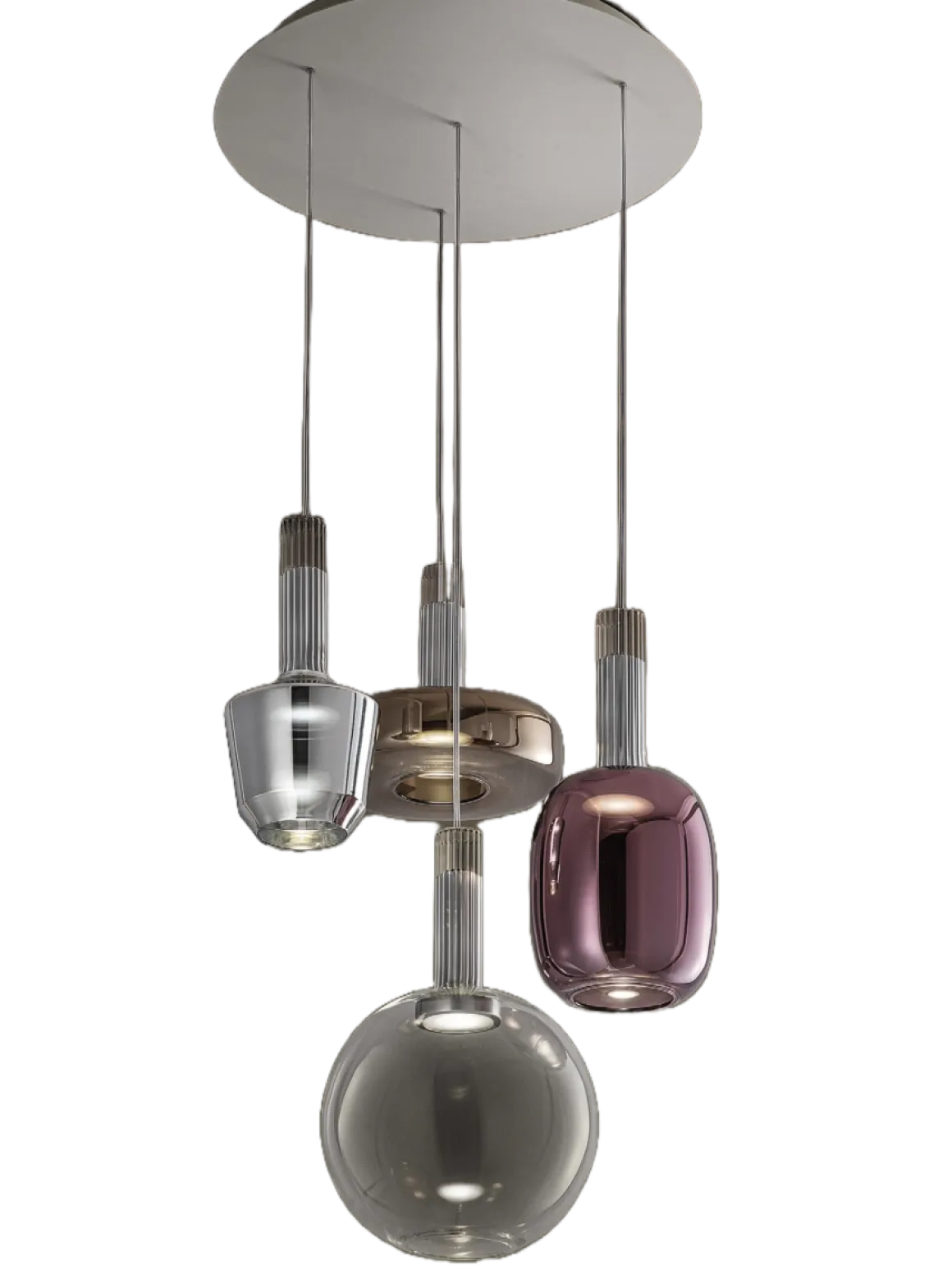 LED Pendelleuchte Eclettica 4-flg