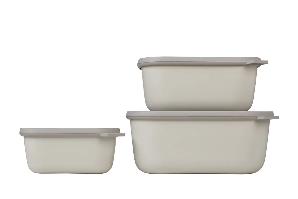 Mepal 3-tlg Set Cirqula eckig Nordic White