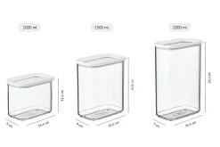 Mepal 3-tlg Vorratsdosen-Set Modula WeiĂ