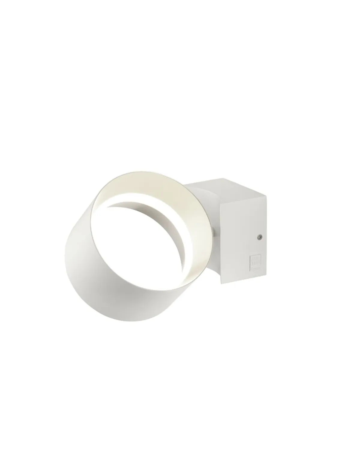 Musterring LED Wandlampe Loop Weiß