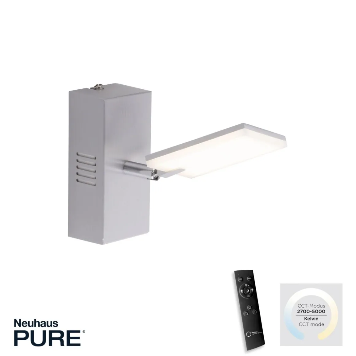 Neuhaus Pure 1-flg LED Spot Mira Aluminium