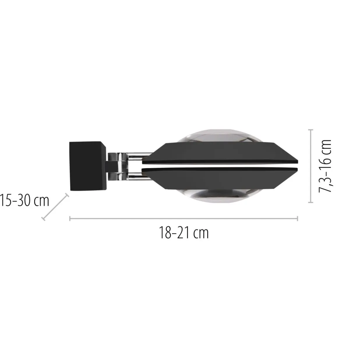 Neuhaus Pure 2-flg LED Spot Oculis Schwarz