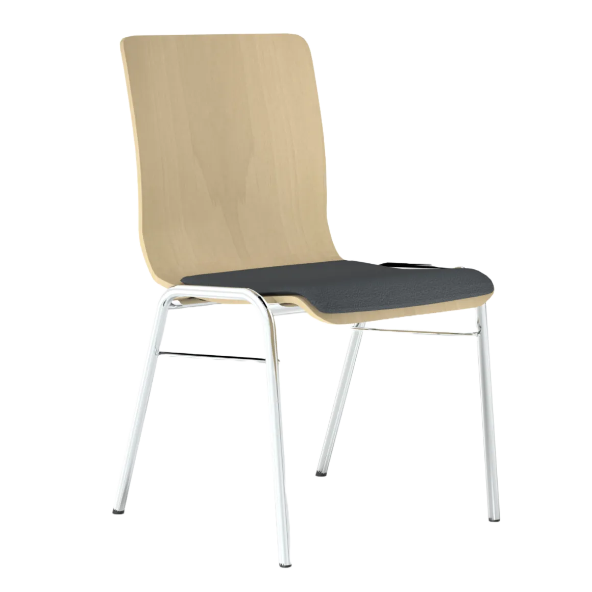 Objektstuhl Wing Schale Beech