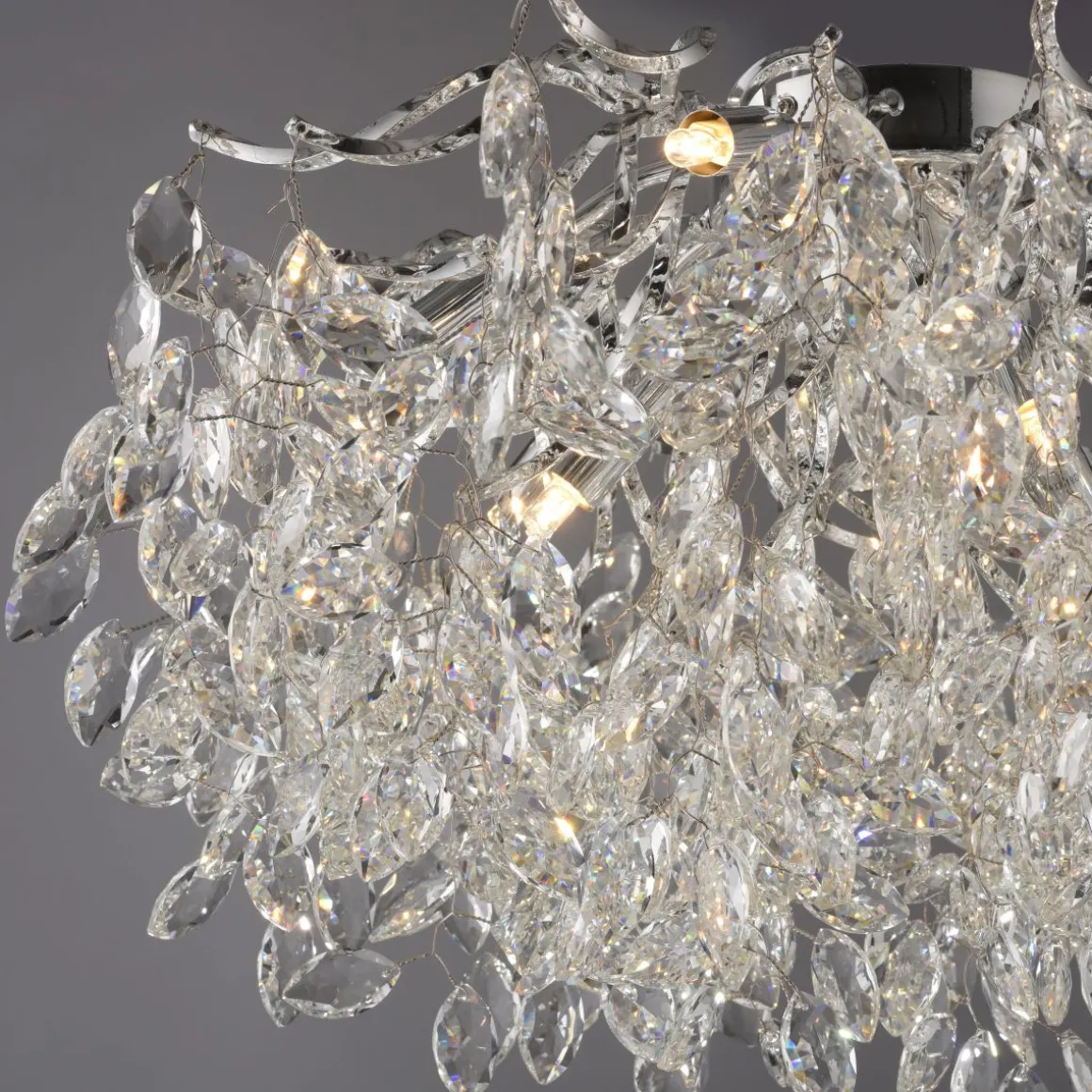 Paul Neuhaus 10-flg Deckenlampe Ricicle Chrom