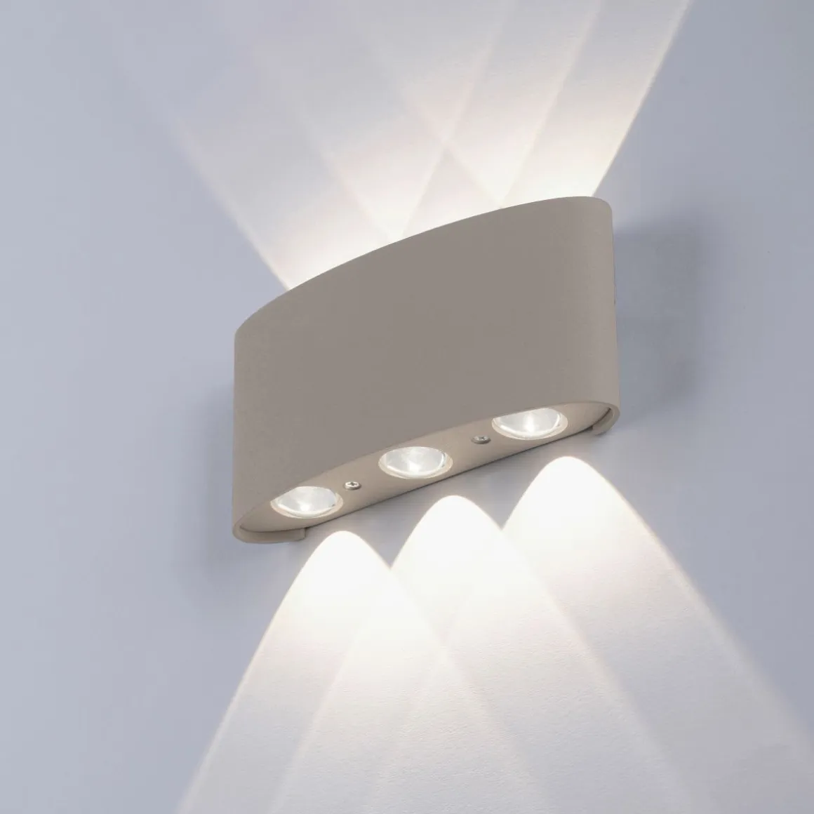 Paul Neuhaus 6-flg LED Wandlampe Carlo Sandfarben