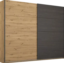 Rauch Schwebetürenschrank Apollon Eiche Black Oak