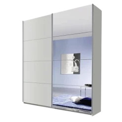 Rauch Schwebetürenschrank Quadra Seidengrau
