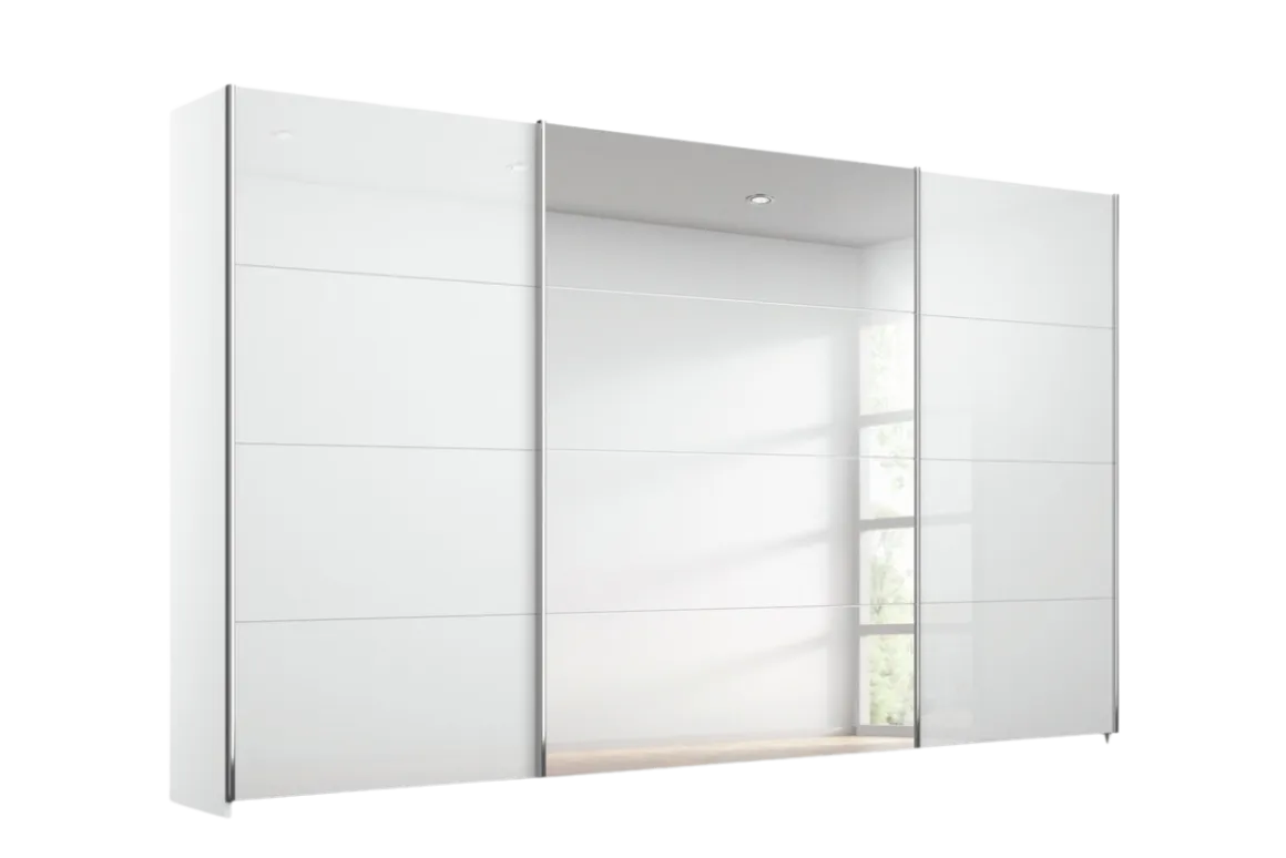 Rauch Schwebetürenschrank Quadra Weiß