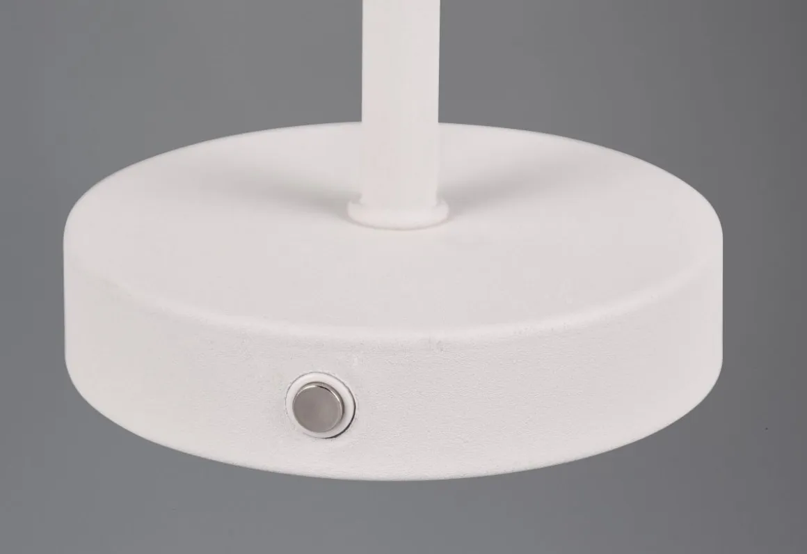 Reality Leuchten Akku Tischlampe Jeff Weiß