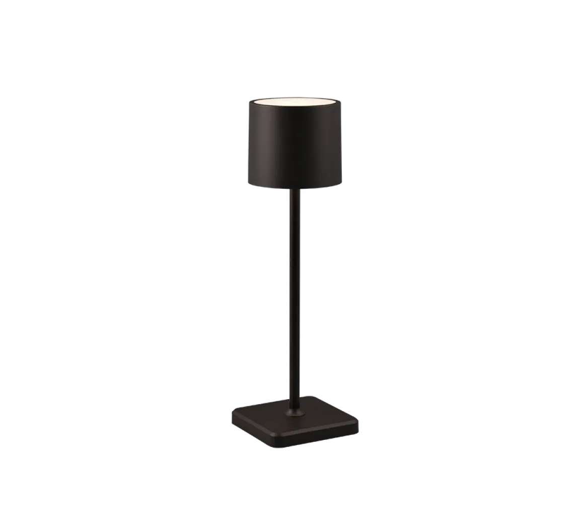 Reality Leuchten Akku Tischlampe Fernandez Schwarz