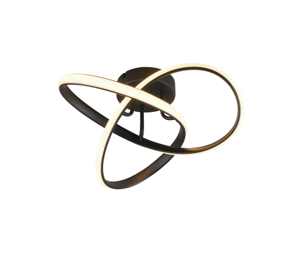 Reality Leuchten LED Deckenlampe Meo Schwarz