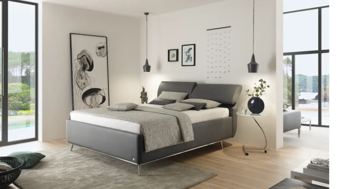 Ruf Polsterbett Casa Grau 180 x 200 cm
