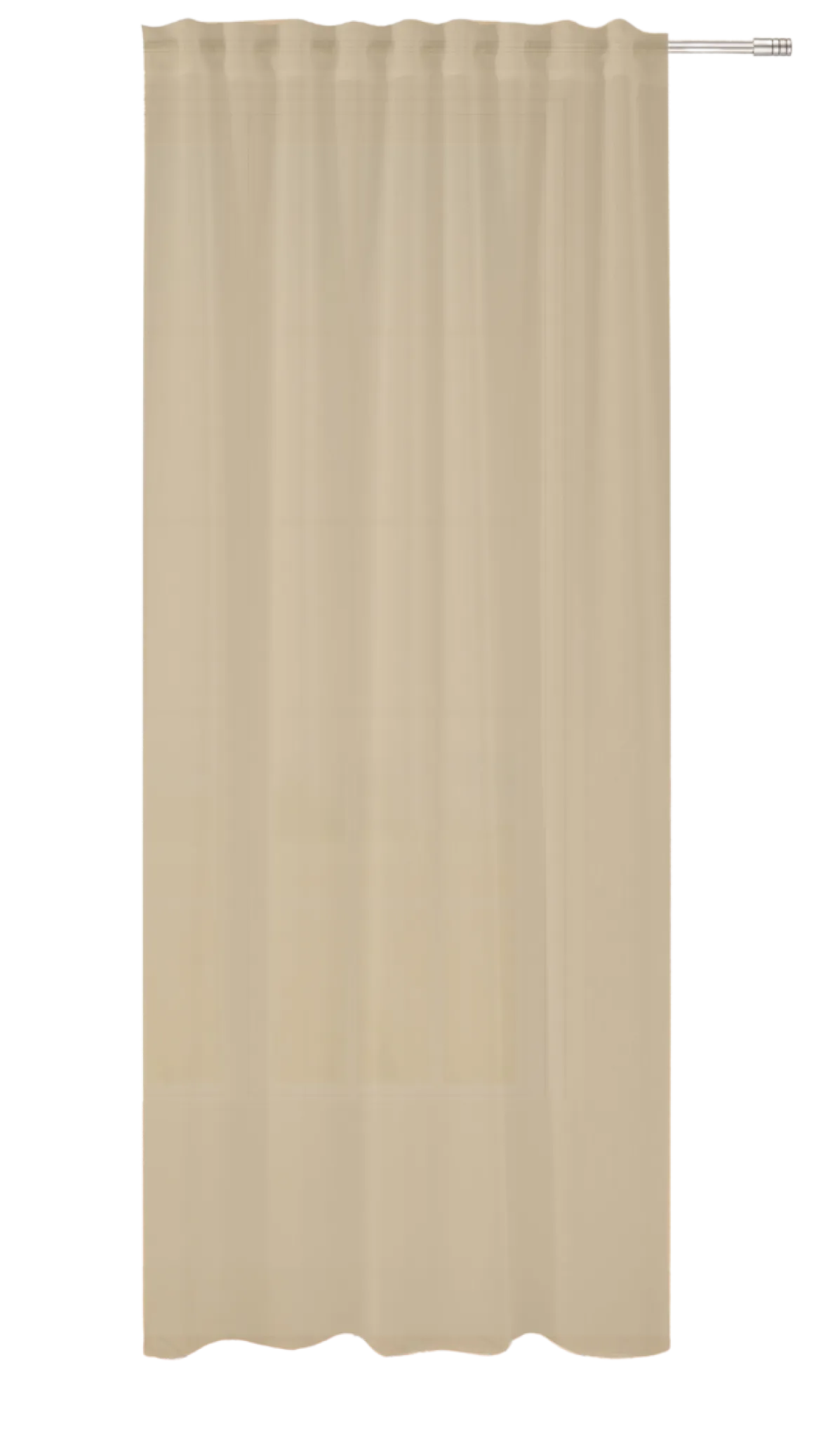 Schal Leon verdeckte Schlaufe Taupe 140 x 245 cm