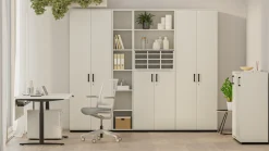 SchiebetĂŒrenschrank K40 White Grey