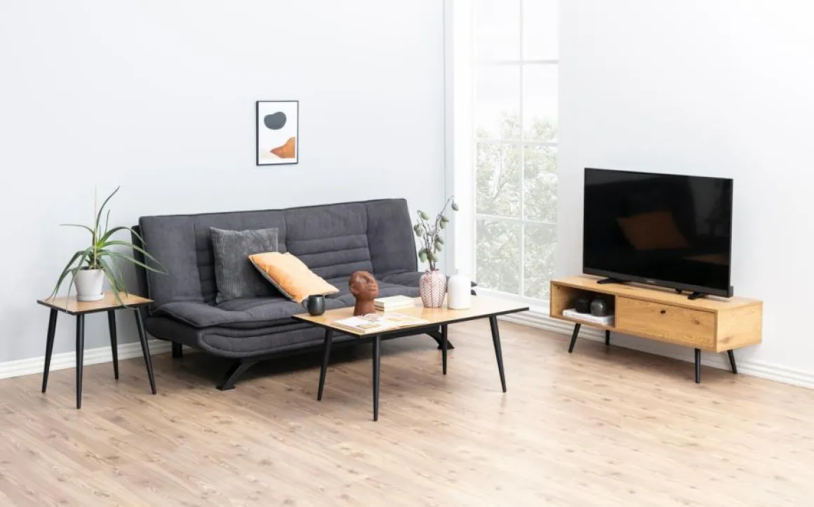 Schlafsofa Faith Grau 196 x 98 cm