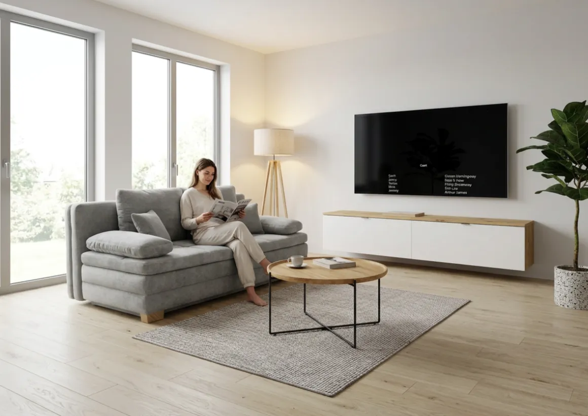 Schlafsofa Lindau Grau