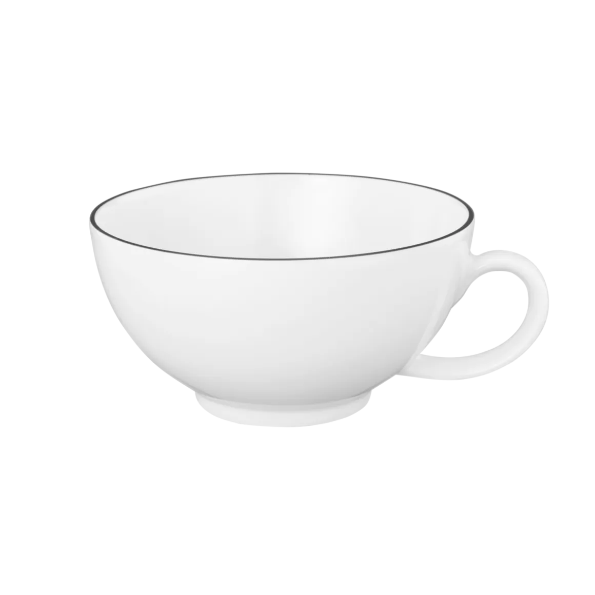 Seltmann Weiden Tee Tasse Lido Black Line Weiß