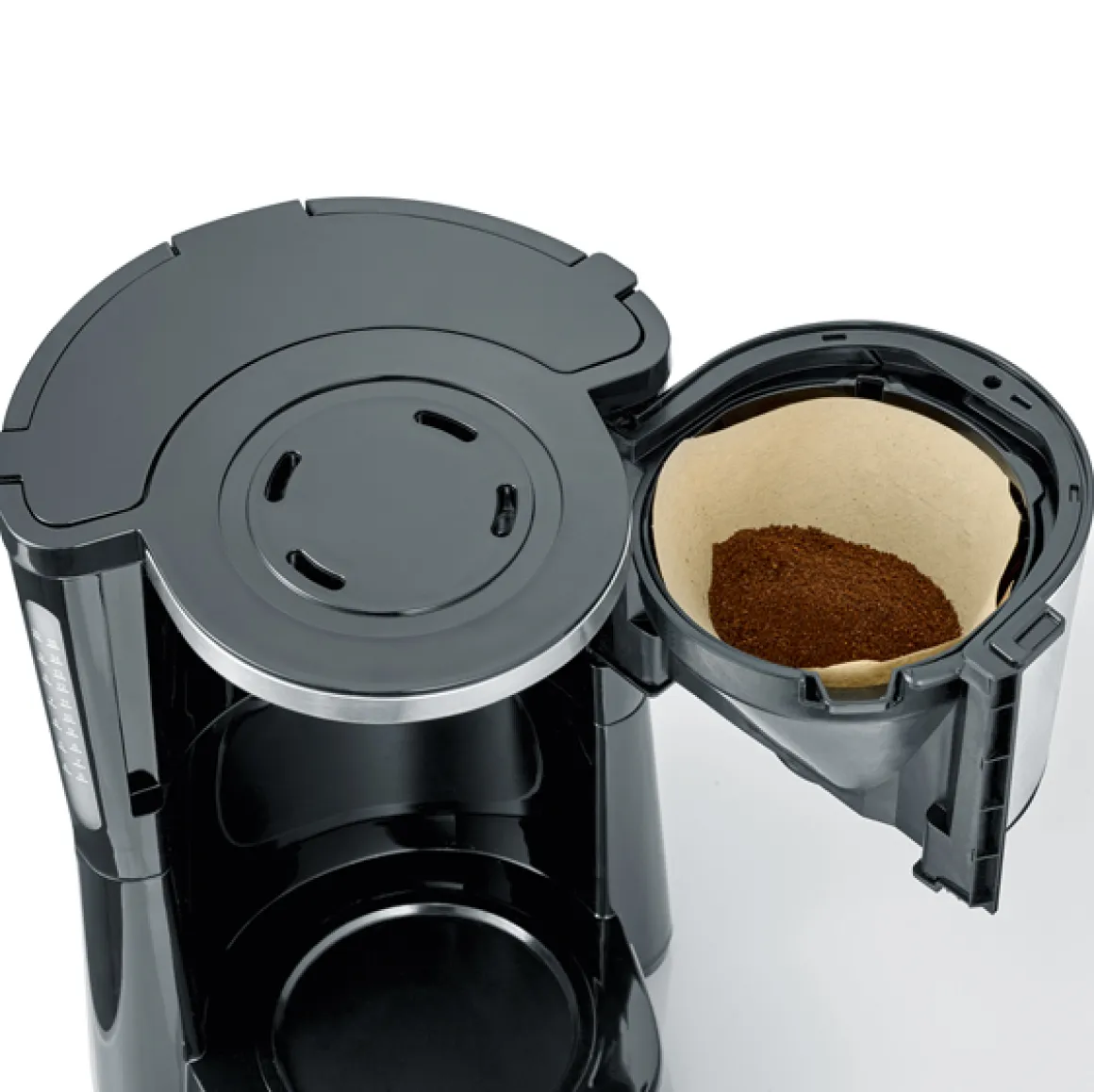 Severin Kaffeemaschine TypeSwitch Edelstahl-gebürstet schwarz