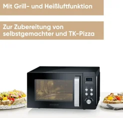 Severin Mikrowelle mit Grill- und HeiĂluftfunktion 900W