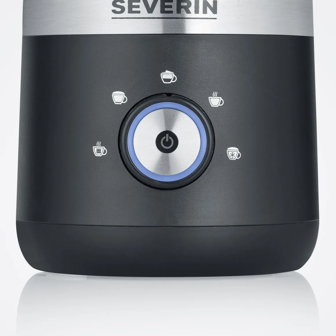 Severin Milchaufschäumer SM 3588 Edelstahl Schwarz 300 ml