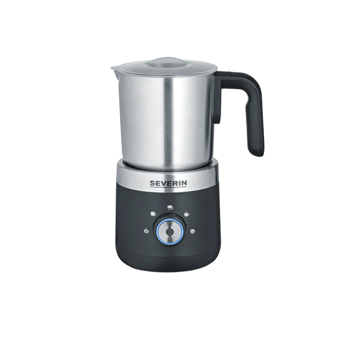 Severin Milchaufschäumer SM 3588 Edelstahl Schwarz 300 ml