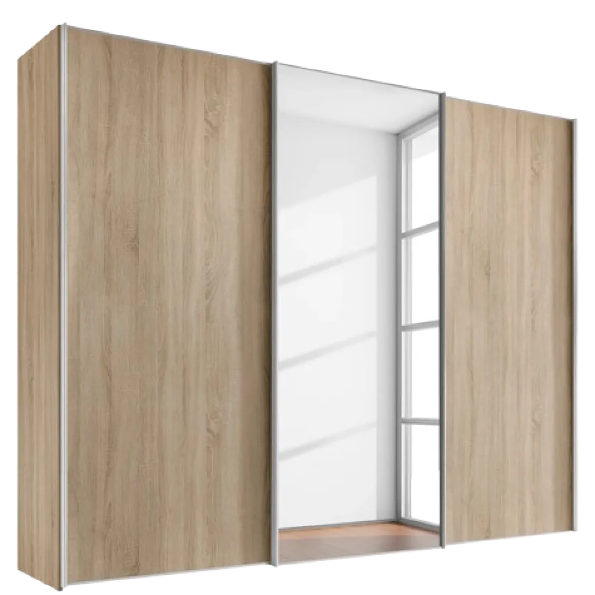 Staud Schwebetürenschrank Studioline Eiche Spiegel