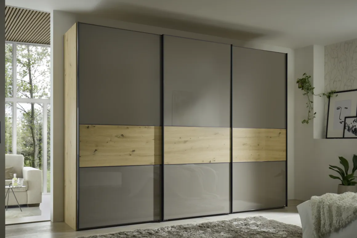 Staud Schwebetürenschrank Studioline Moccaglas