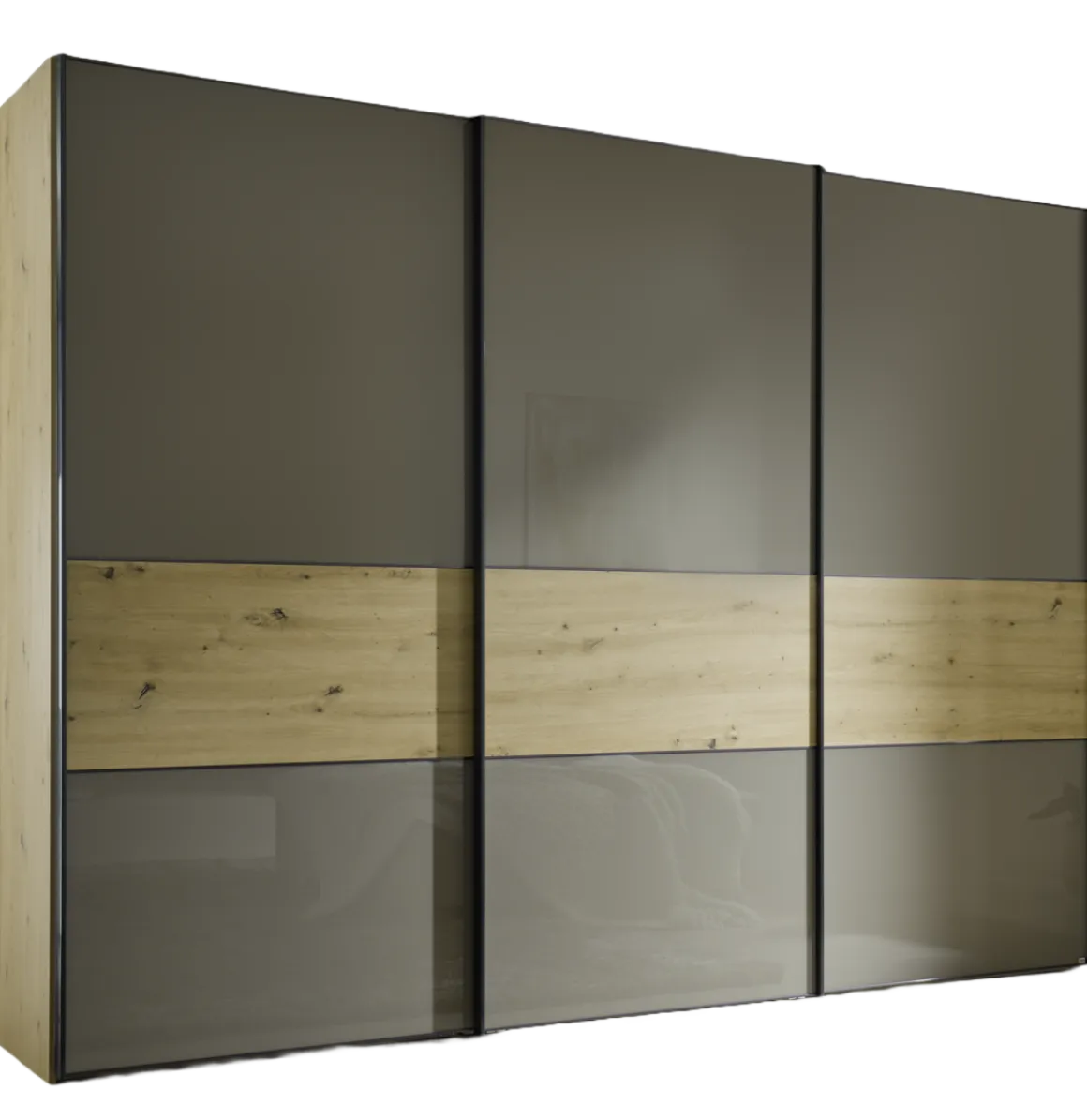 Staud Schwebetürenschrank Studioline Moccaglas