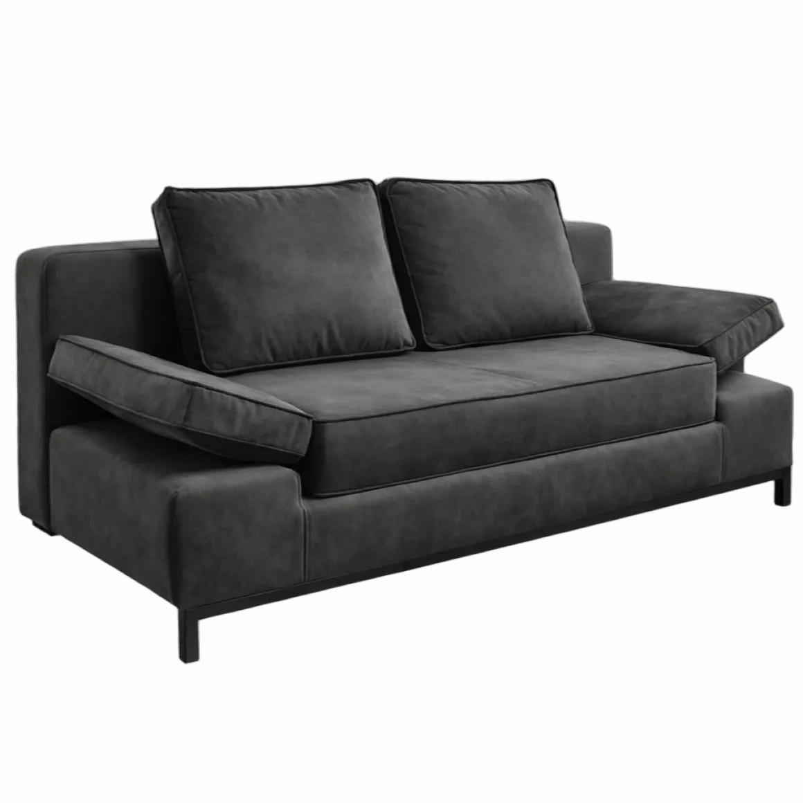 Sun Garden Schlafsofa Jarny mit Stauraum Anthrazit