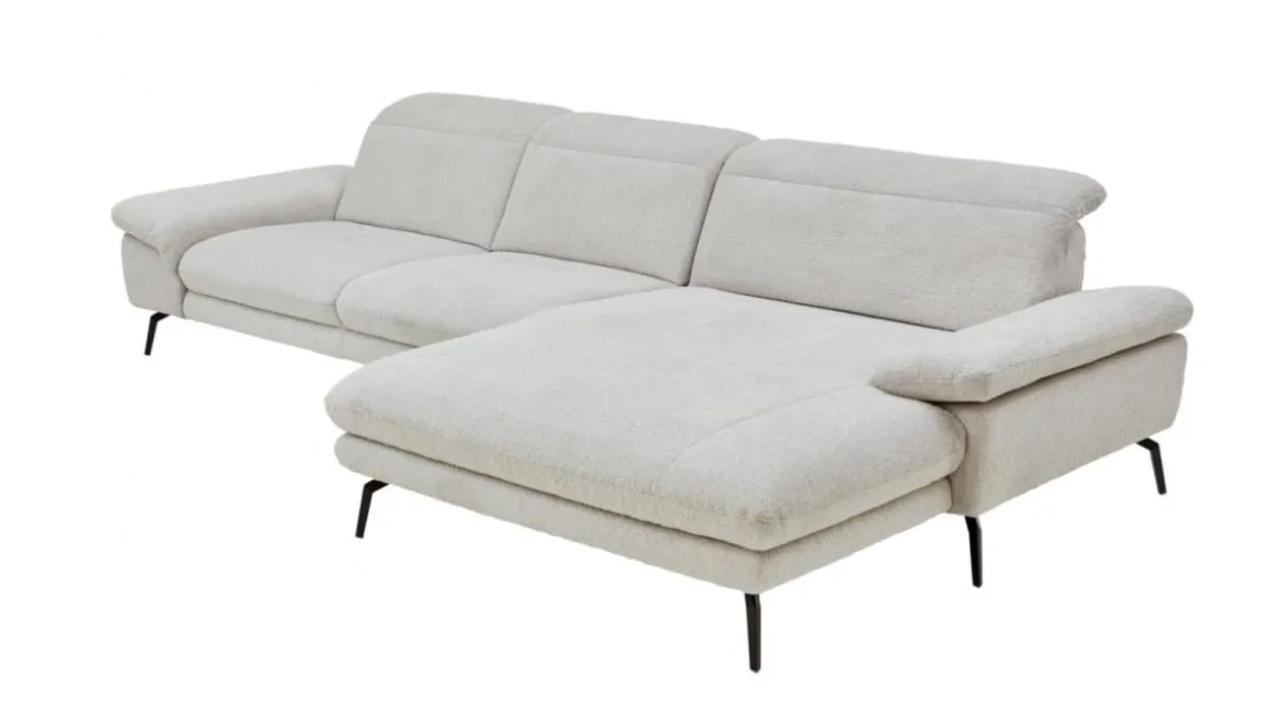 Systempolster Ecksofa 22025 Silber