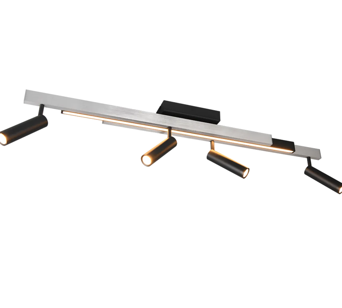 TRIO 4-flg LED Ausziehdeckenlampe Zeno