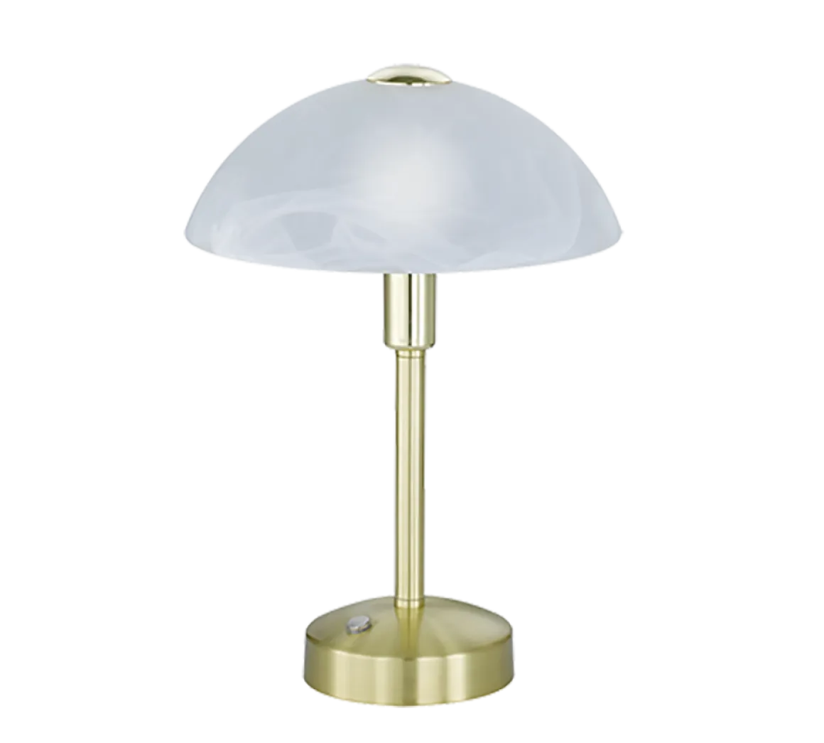 TRIO 1-flg LED Tischleuchte Donna Messing