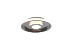 TRIO LED Deckenleuchte Ascari Chrom Ă 30 cm