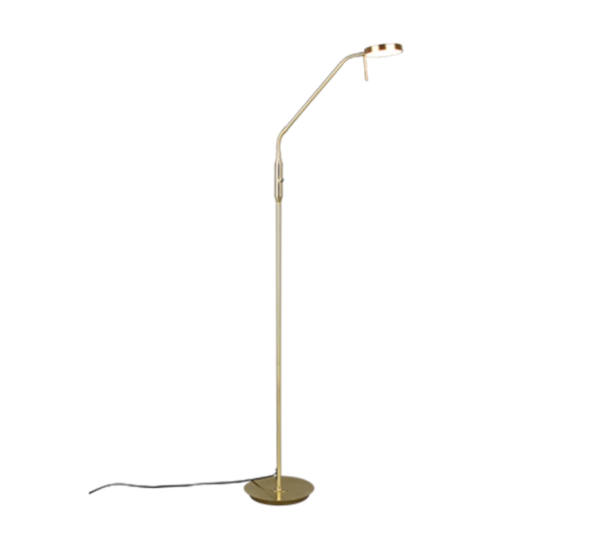 TRIO LED Stehleuchte Monza Messing