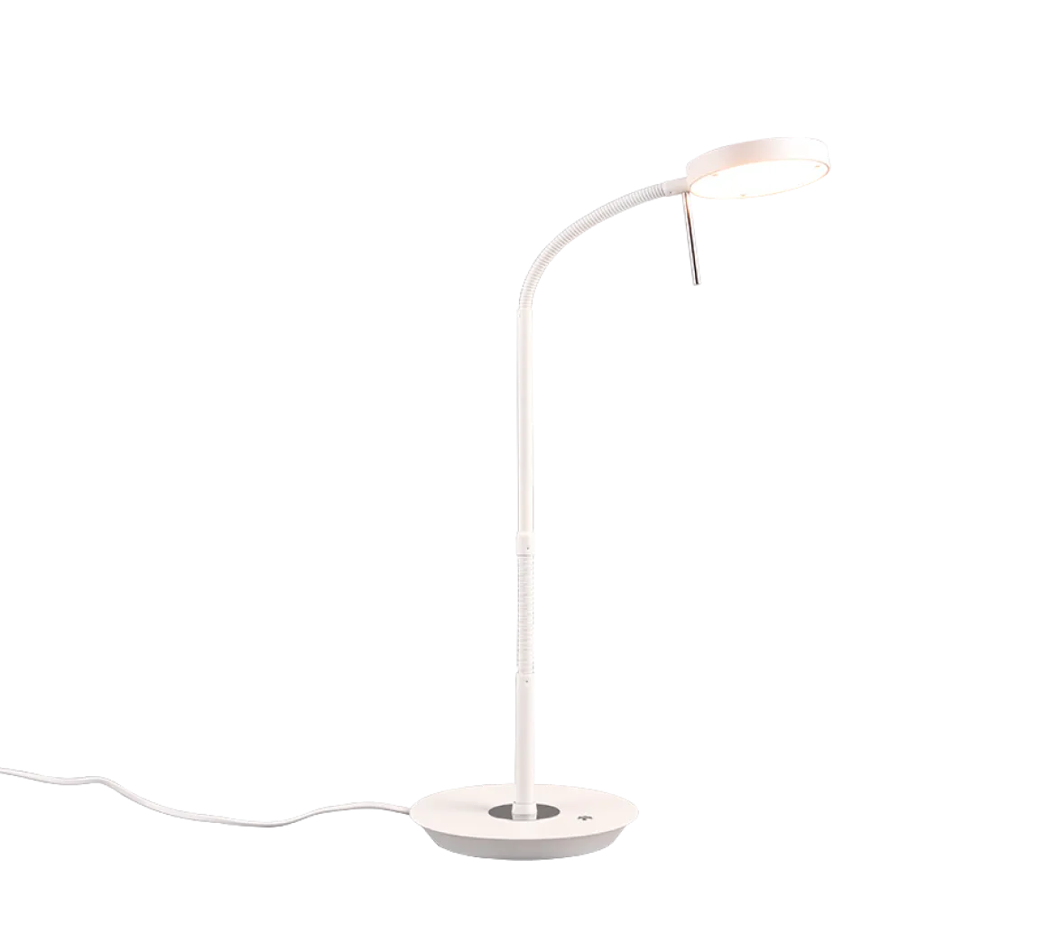 TRIO LED Tischlampe Monza Weiß