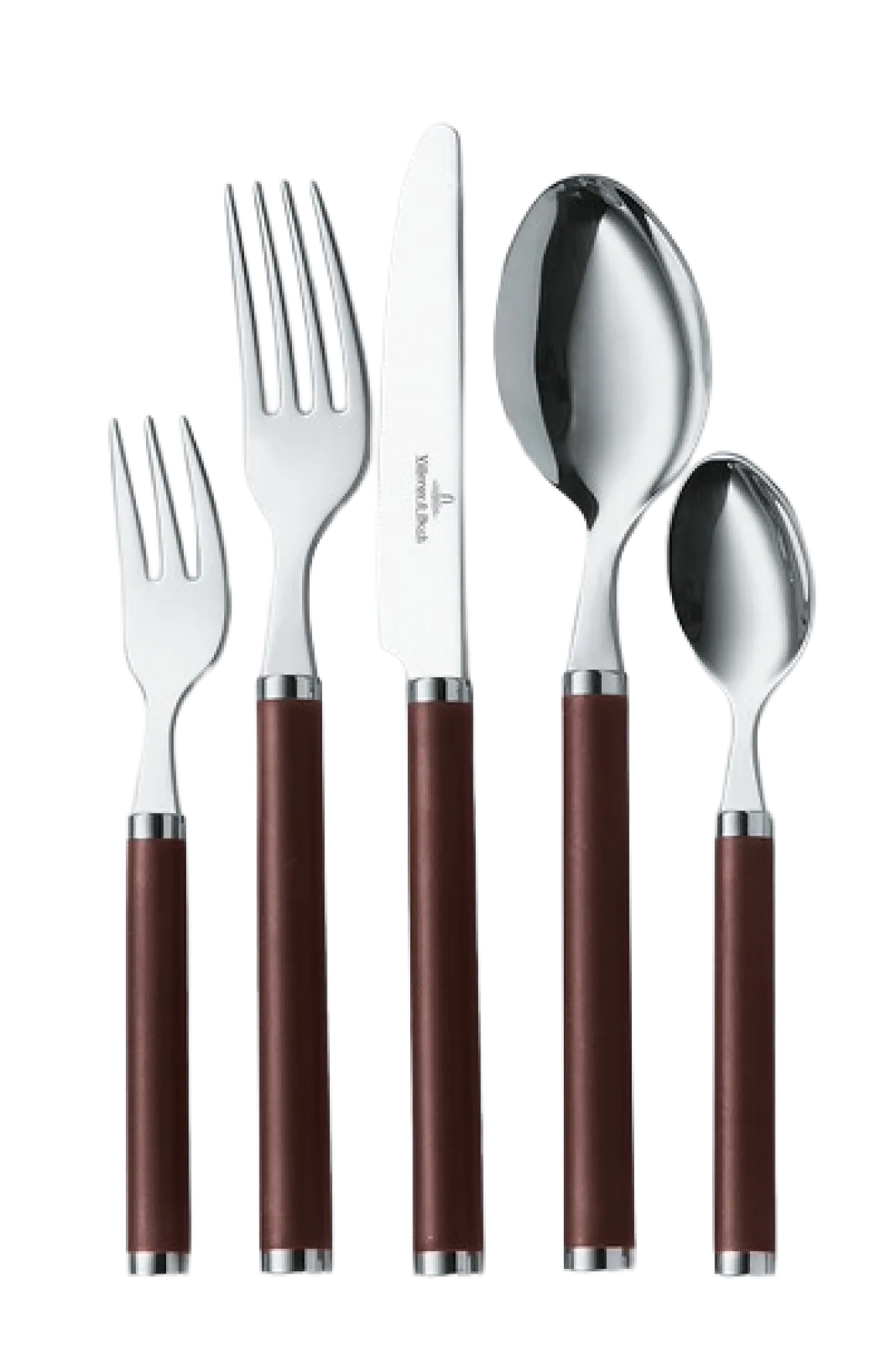 Villeroy & Boch 30-tlg. Tafelbesteck Play! Chocolate Brown