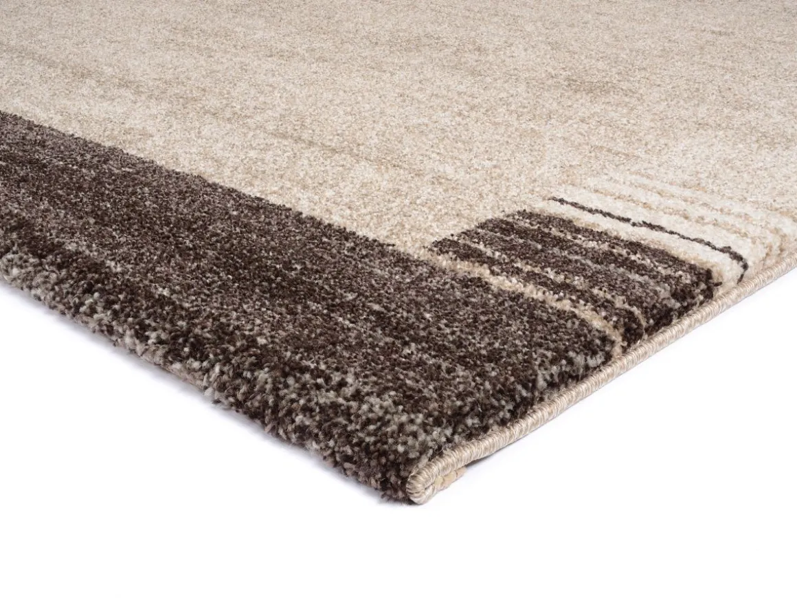 Webteppich Castle Stripe Beige Braun 160 x 230 cm