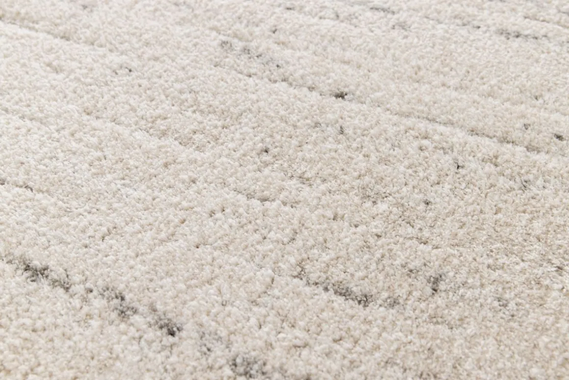 Webteppich Dune Grau Weiß 80 x 150 cm