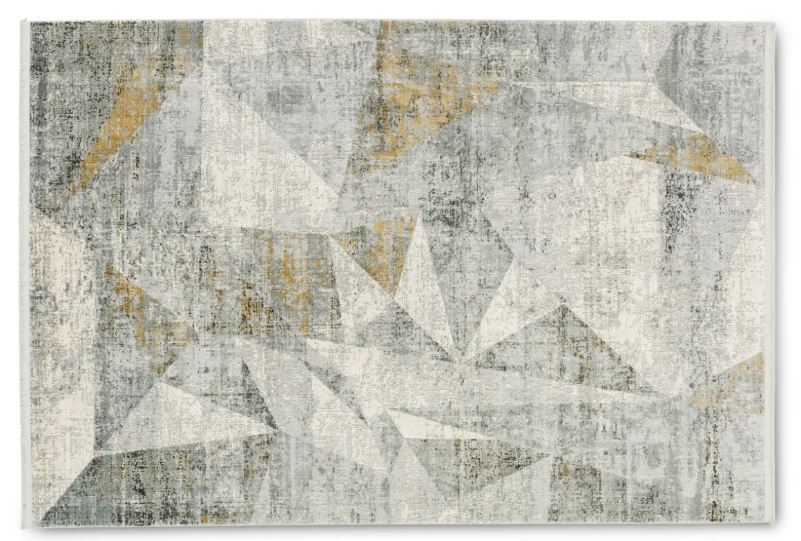 Webteppich Positano Anthrazit-Creme 160 x 230 cm