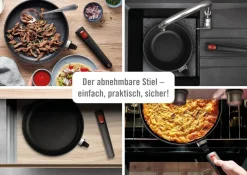 Woll Flachpfanne mit abnehmbarem Griff EcoLite QXR Ă 24 cm