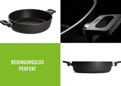 Woll Induction Guss-Kasserolle nowo Titanium Ă 32 cm