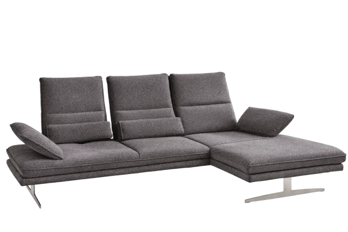 W.Schillig Ecksofa Broadway Anthrazit Longchair R